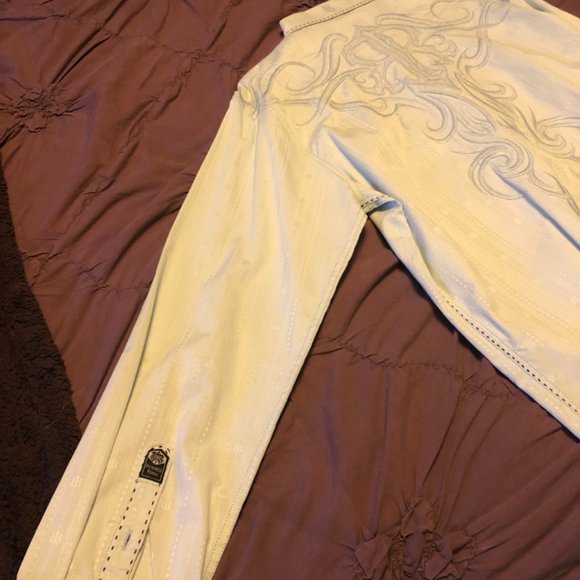 Roar Long Sleeve Button Up Light Blue - Picture 3 of 6